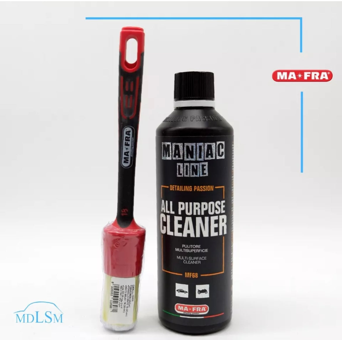 MAFRA KIT MANIAC LINE ALL PURPOSE CLEANER PULITORE + PENNELLO BRUSH 35MM "MF68"