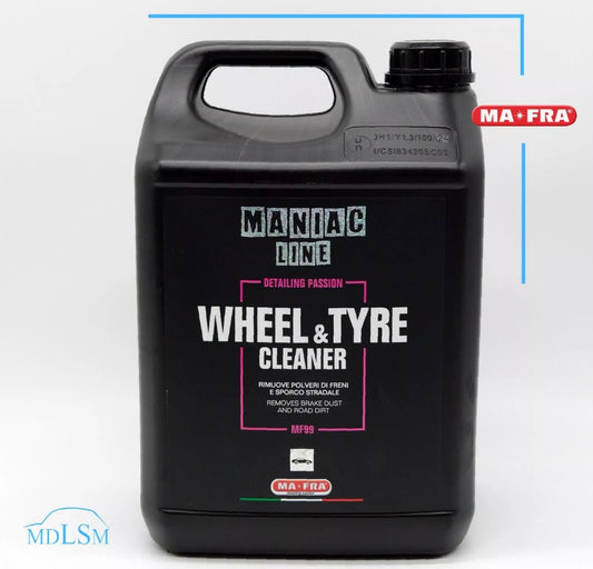 MAFRA MANIAC LINE WHEEL E TYPE CLEANER RIMUOVE POLVERI DI FRENI E SPORCO STRADALE