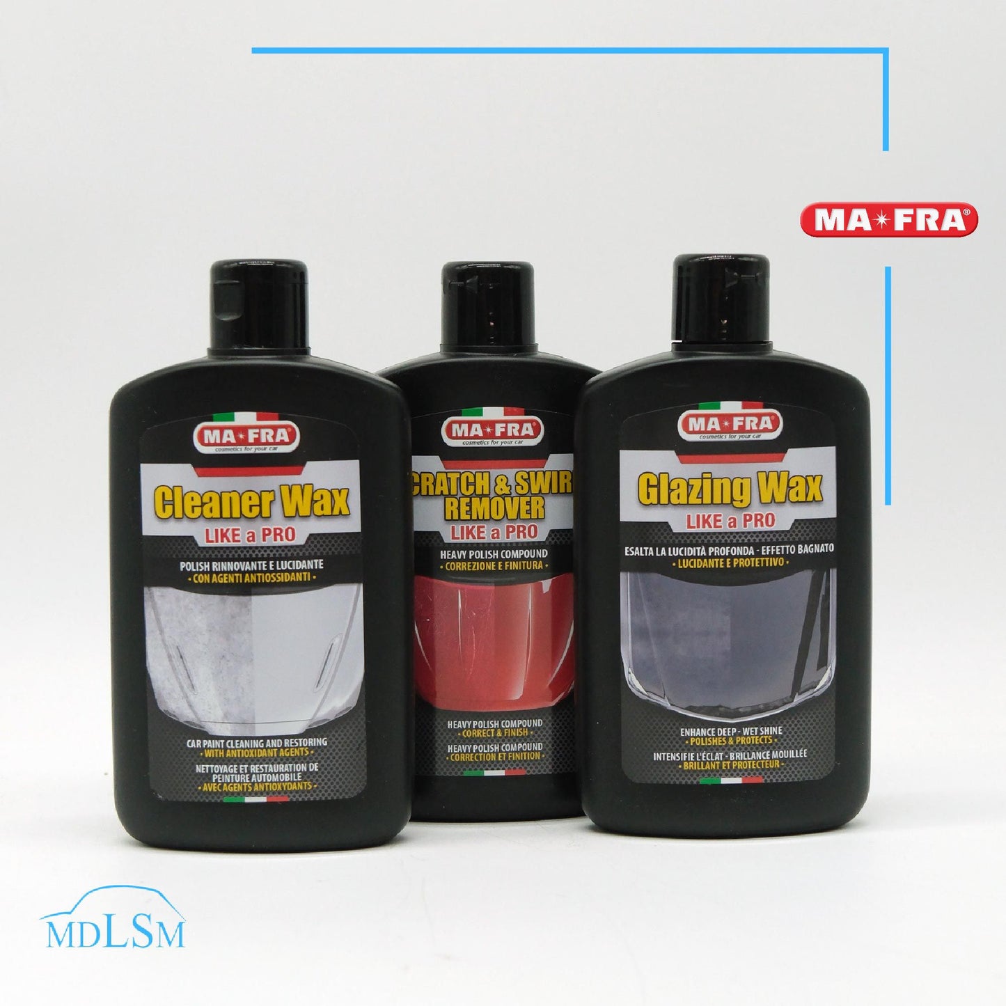 MAFRA KIT POLISH PER LUCIDARE AUTO POLISH STEP1 - STEP2 - STEP3 250ML