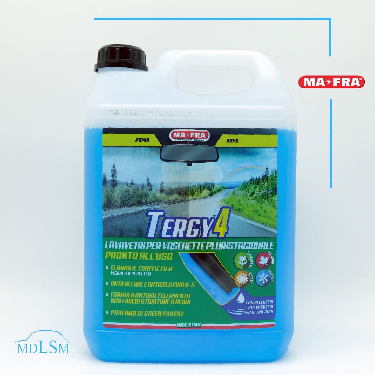 MAFRA TERGY 4 4500 ML LIQUIDO LAVAVETRI PRONTO ALL'USO CON BECCUCCIO "HN035"