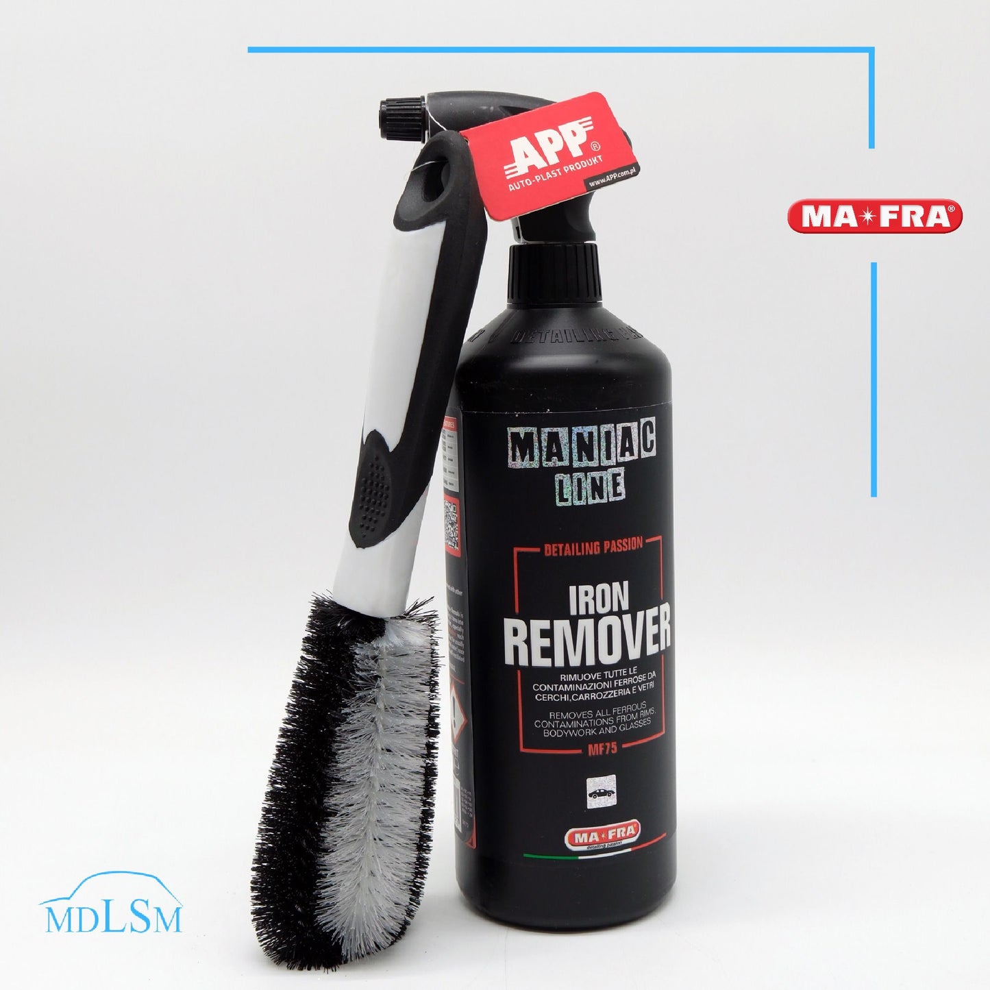 MAFRA FALLOUT IRON REMOVER 500ML PULITORE CERCHI + SPAZZOLA PER CERCHI "H0961"