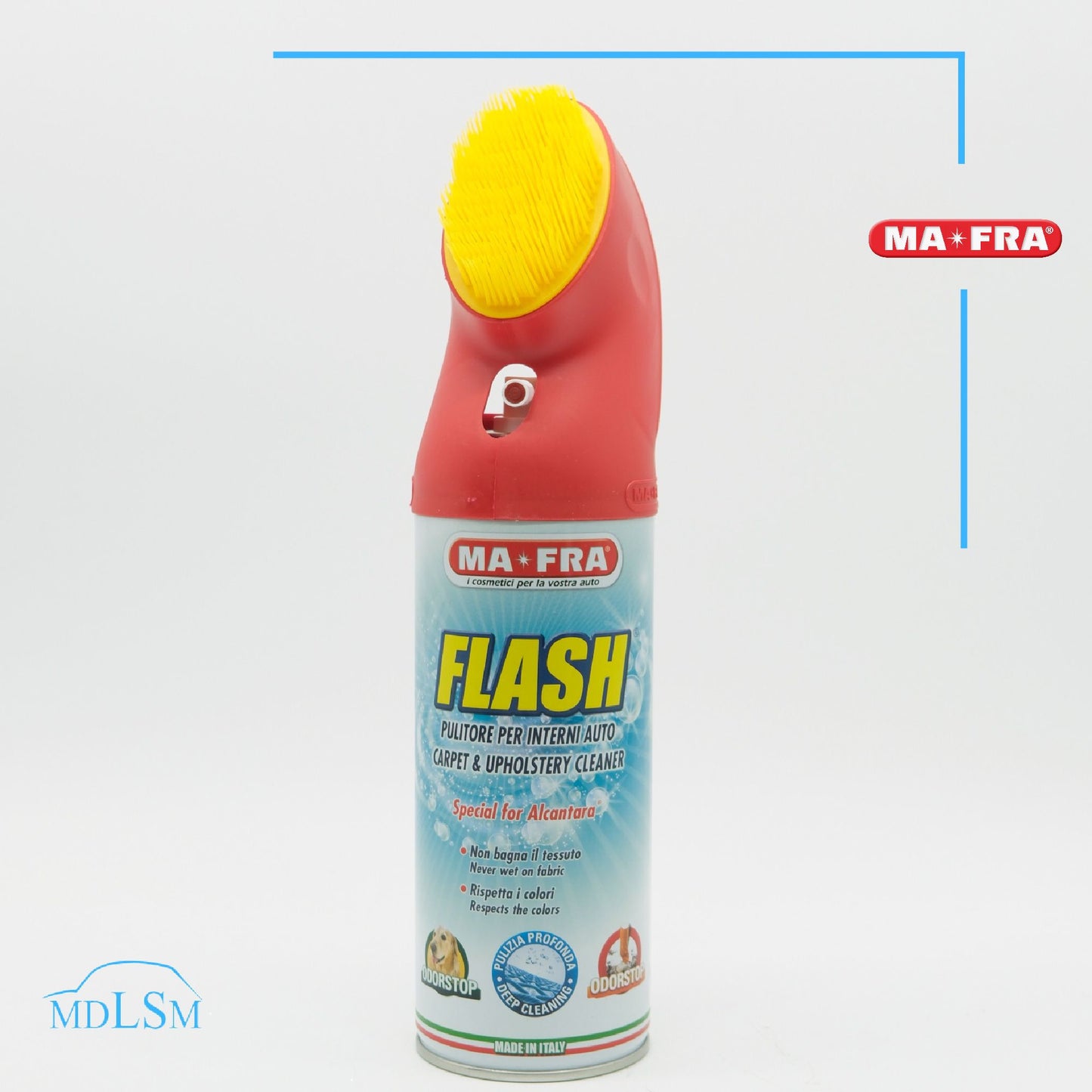 MA-FRA FLASH PULITORE PER INTERNI A SECCO PER AUTO IN TESSUTO O ALCANTARA  H0544